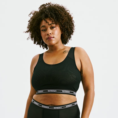 TomboyX Powermesh Essential Bra - Black